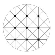 Equilateral rectangle lattice
