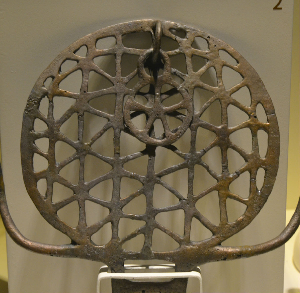 Rarely presented Hittite sun disc standard