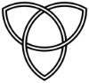 A simple triquetra symbol / Public Domain